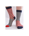Chaussettes Rayures Asymétriques fil Homme Berthe