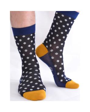 Chaussettes Pois Black Marine Berthe aux Grands Pied