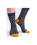 Chaussettes Pois Black Marine Berthe aux Grands Pied