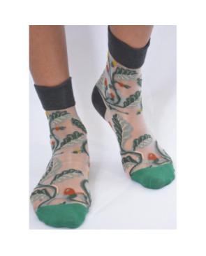 Chaussettes Transparentes boutons d'oeuillets
