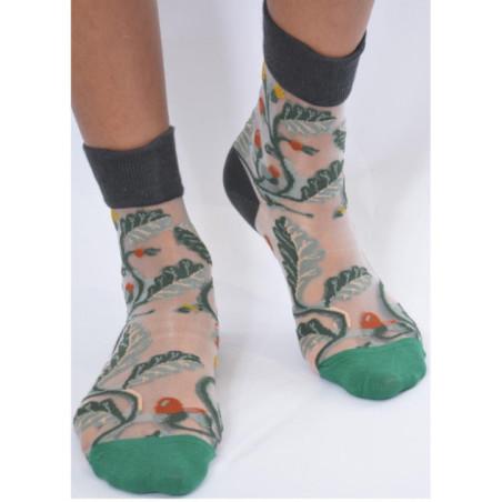 Chaussettes Transparentes boutons d'oeuillets