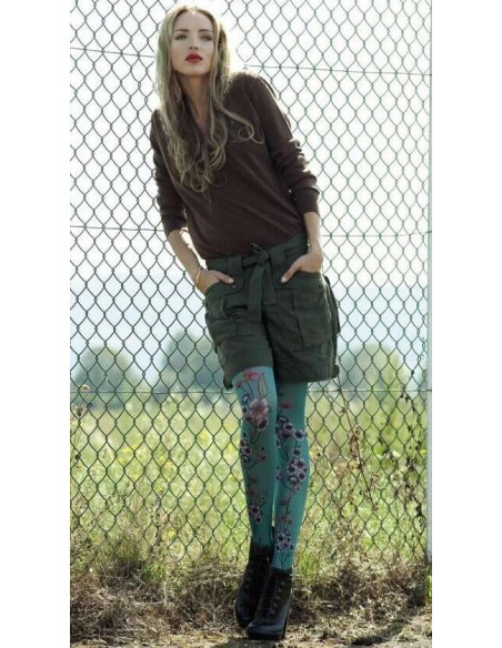 Collant Marieantoilette Mariette Bleu détail