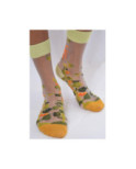 Chaussettes Transparentes Fleurs Tropicales