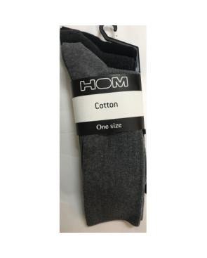  3 paires de chaussettes coton homme Assorties gris et antracithe