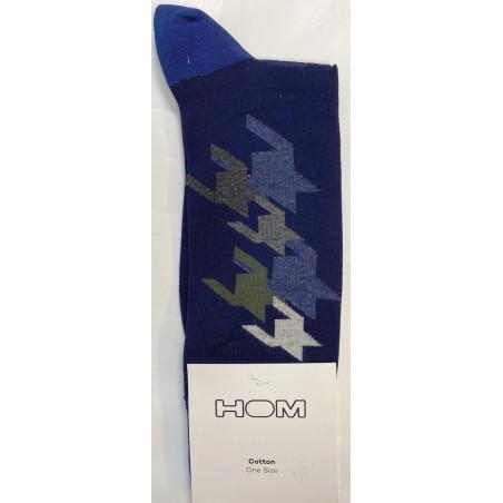 Chaussettes Hom coton tendance pied de poule
