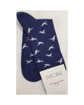 Chaussettes fil d'ecosse en coton Marine hirondelles