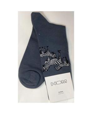 Chaussettes zebre délire hom en fil d'ecosse