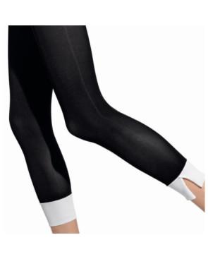  collant sans pieds col blanc Girardi