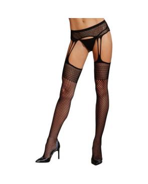 Collant porte jarretelles resille fantaisie