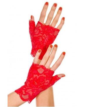 Mitaine dentelle rouge obsessive