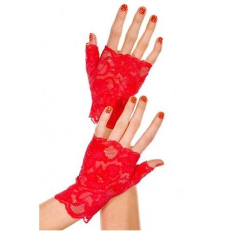Mitaine dentelle rouge obsessive