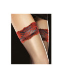 Bas Jarretières Dentelle Rouge Fiore