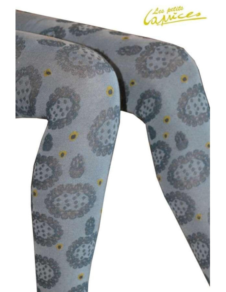 Collant sans pieds Fleurs D'automne coton détail