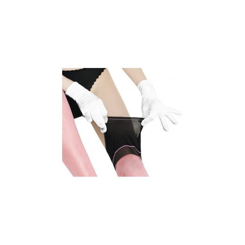 Gants Chics Cervin Satin Blanc