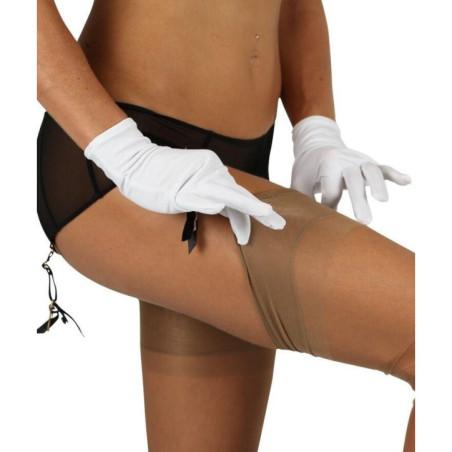 Gants Chics Cervin Satin Blanc