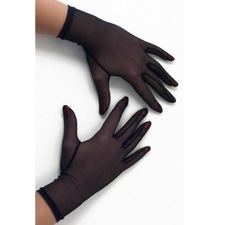 GANTS-cervin-tulle-caprices-court-noir