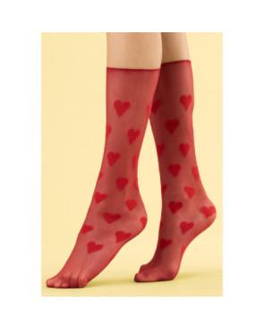 Chaussettes à coeurs Fines Fiore