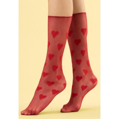 Chaussettes à coeurs Fines Fiore