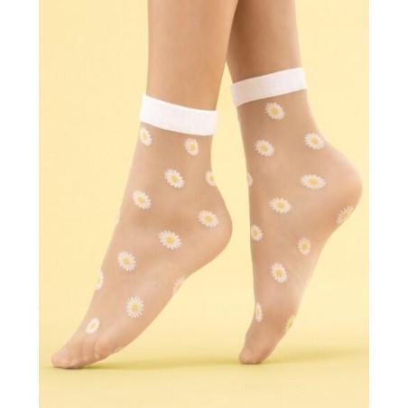 chaussettes fines marguerites fiore