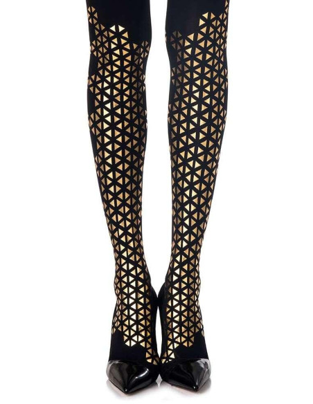 Collant Zohara Triangles D'or détail