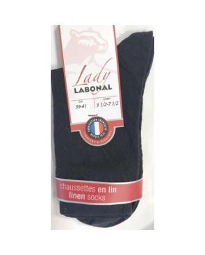  chaussettes Labonal Made in France en lin
