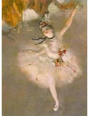 Chaussette tableau l'apprenti danceuse Degas