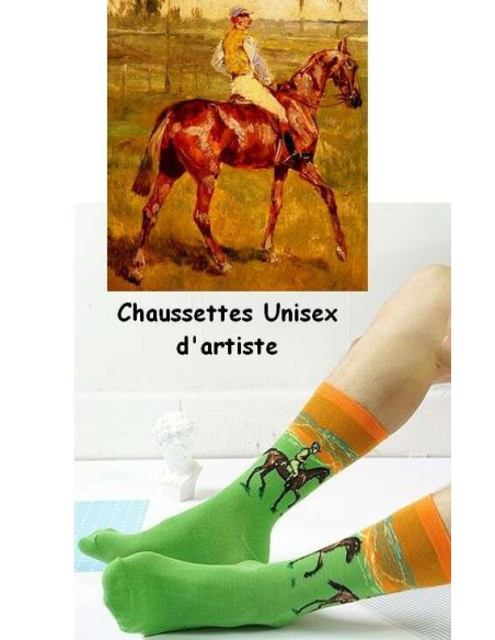 Chaussettes tableau Le Jockey de Marz