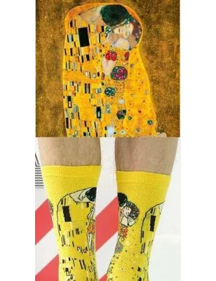 Chaussette d'artistes célebres baiser de Klimt