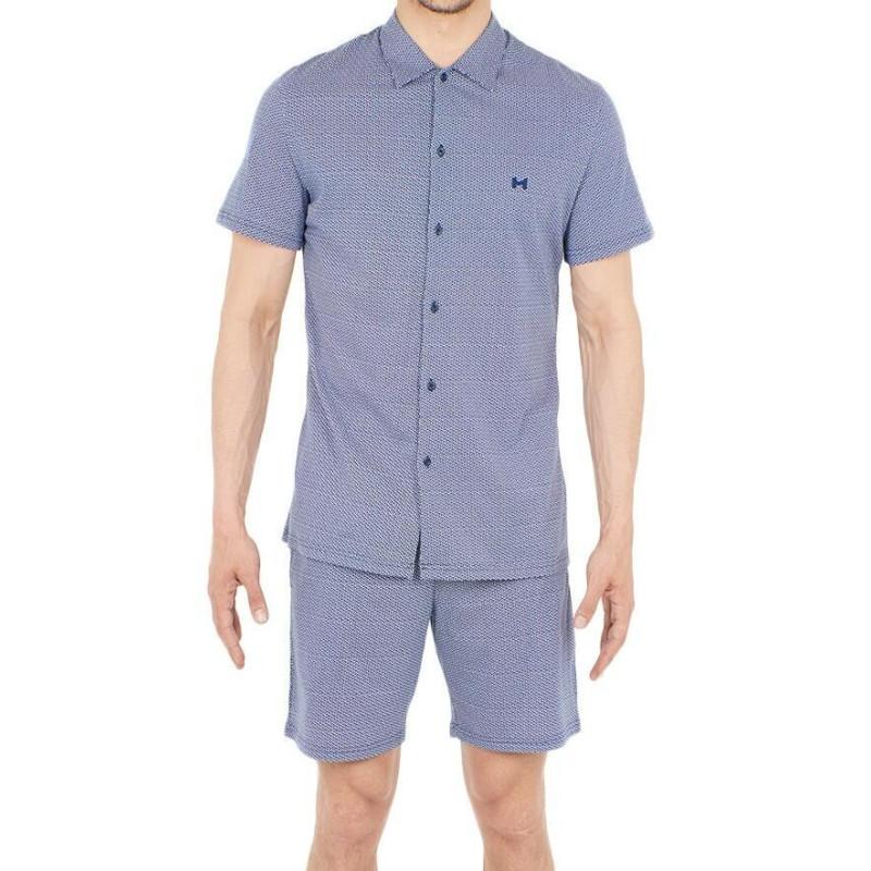 Pyjama Court HOM Topaz Pur Coton