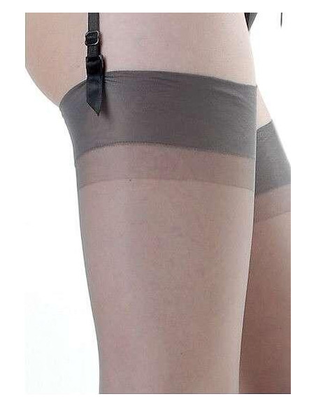 Bas Nylon authentique 15 gris détail