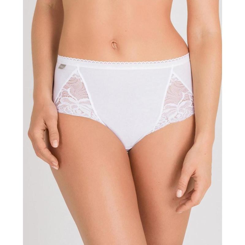 Lot de 3 slips Coton et Dentelle Midi Playtex